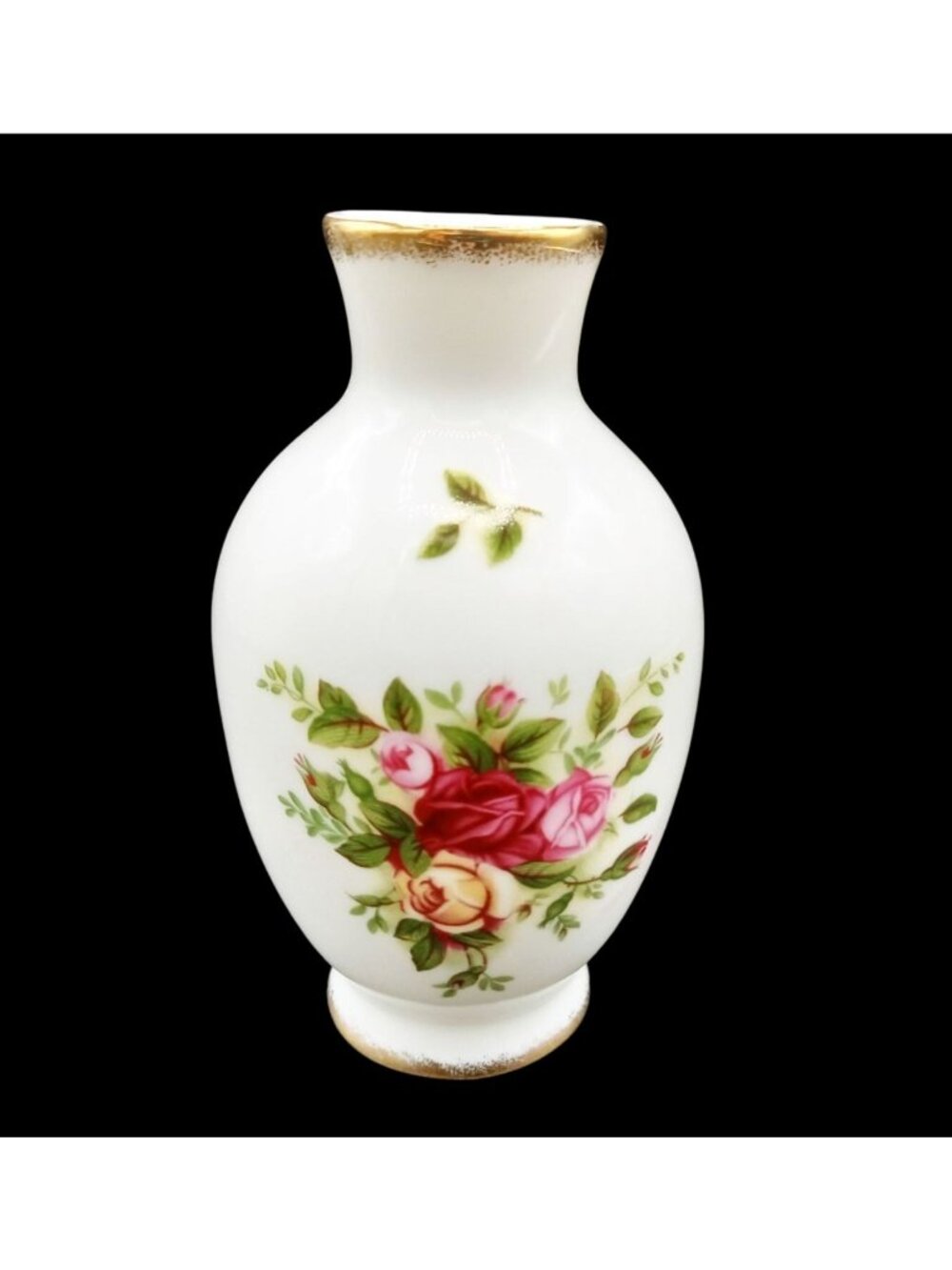 Royal Albert Bud Vase Old Country Roses 4.5" Bone China England Vintage